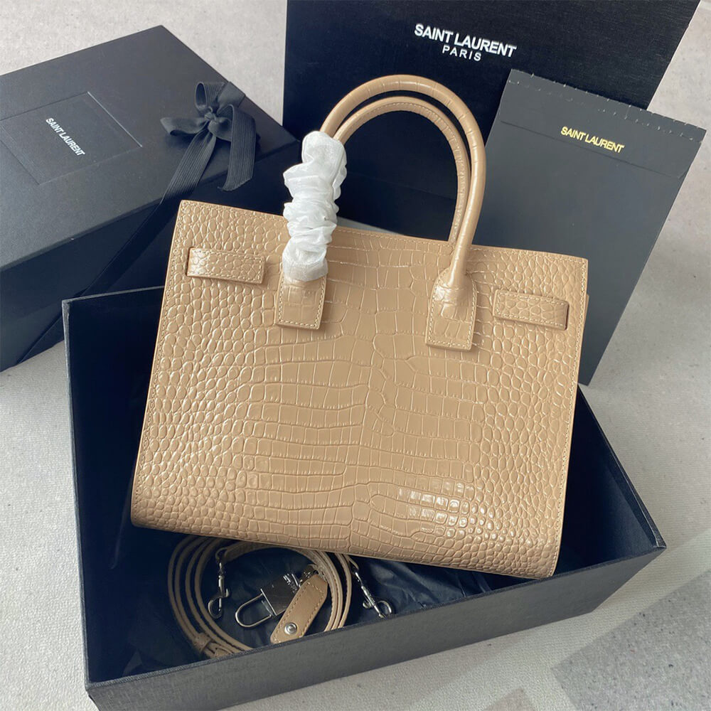 Y51 sac de jour baby in crocodile-embossed
