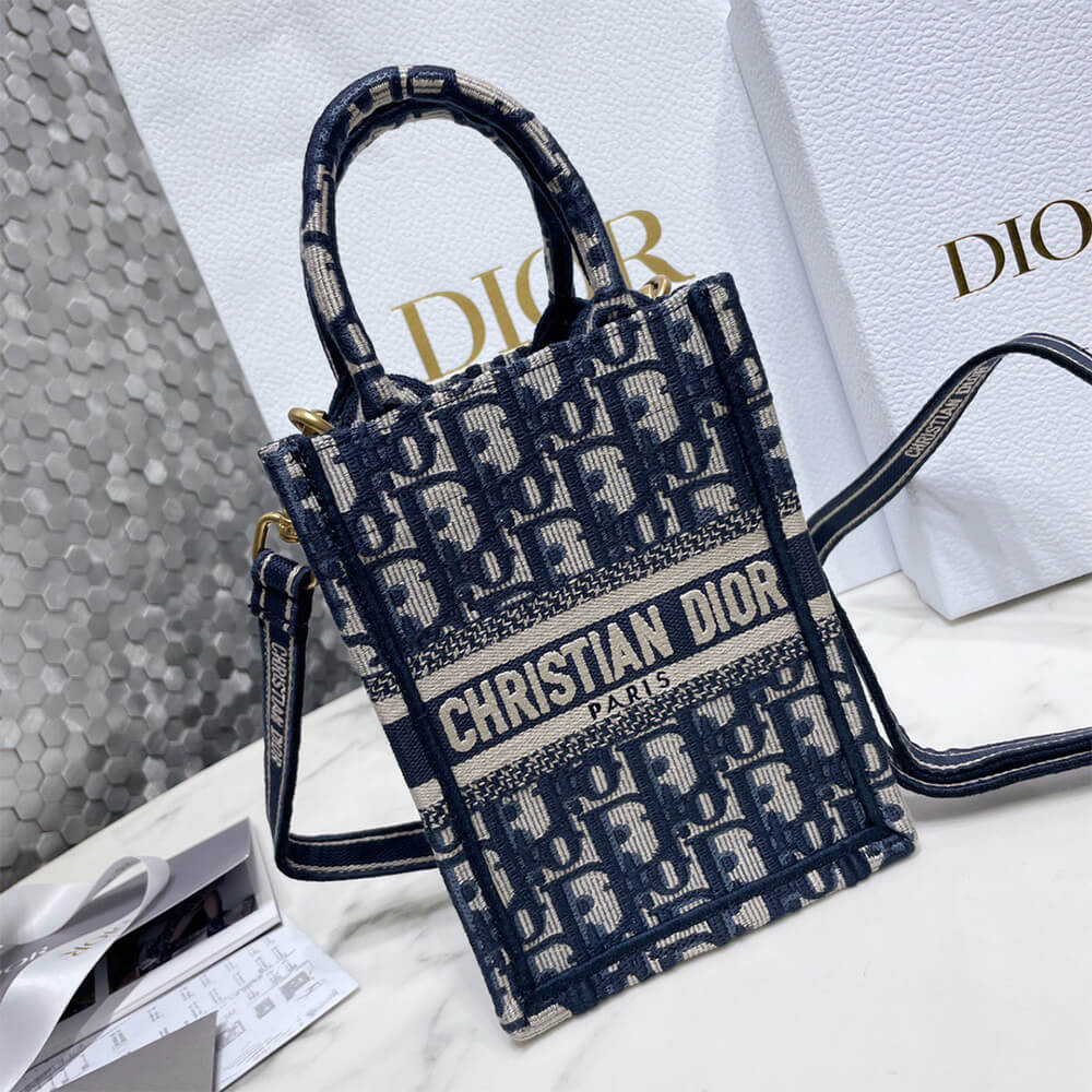 mini D10r book tote phone bag