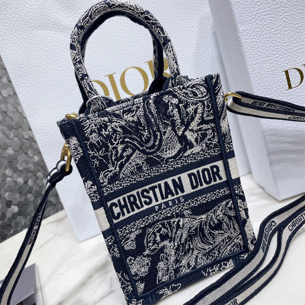 mini D10r book tote phone bag