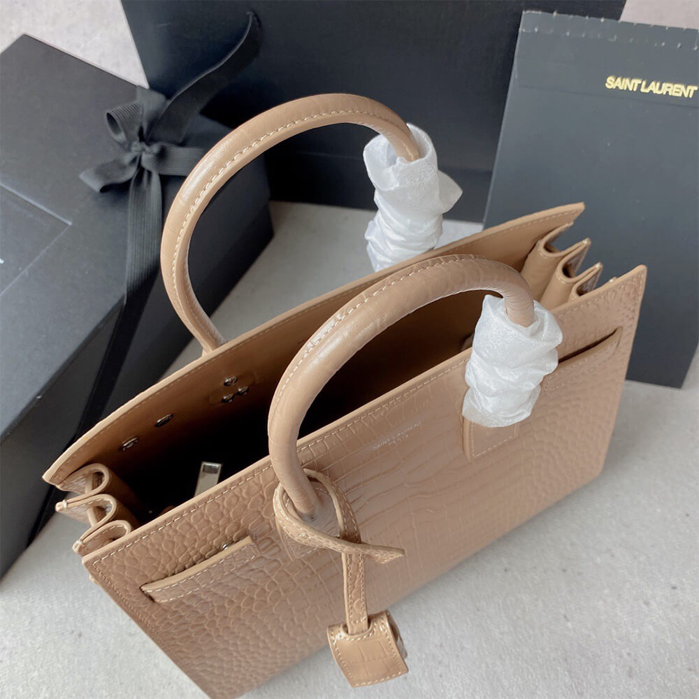 Y51 sac de jour baby in crocodile-embossed