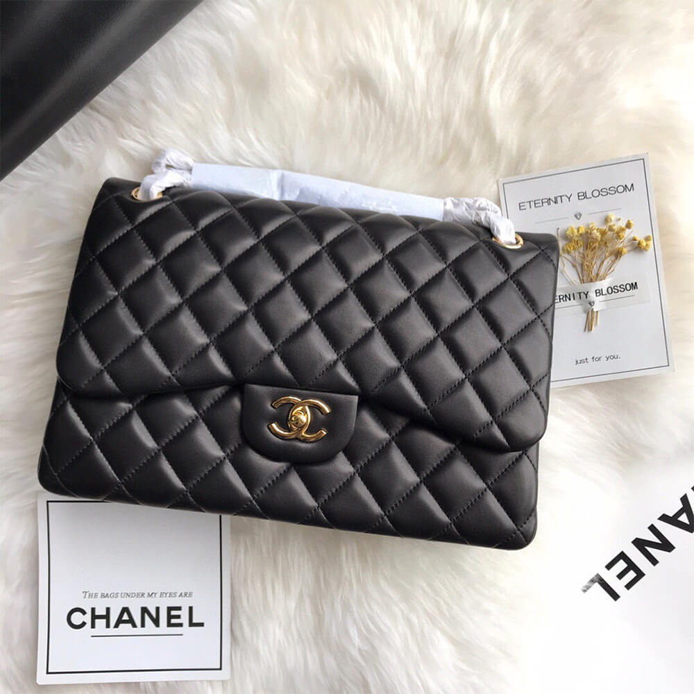 Ch**el classic double flap jumbo