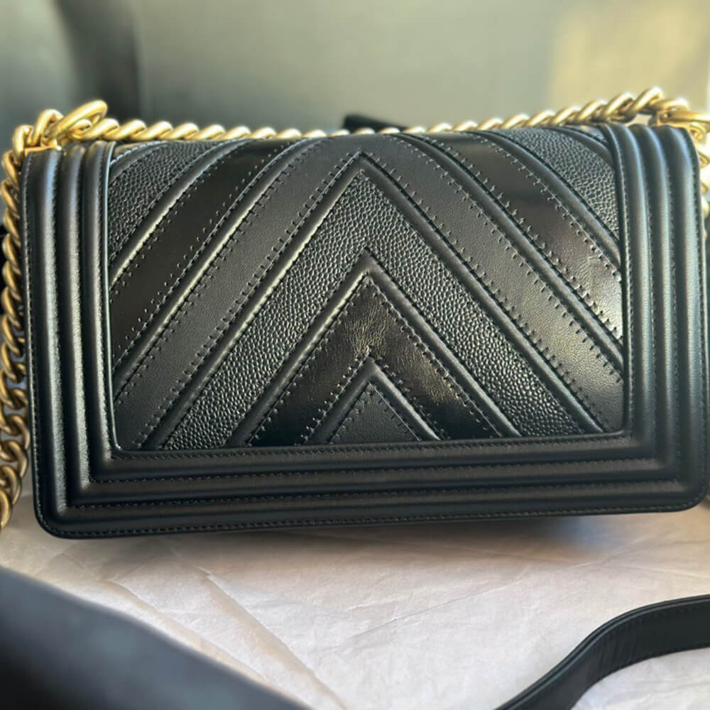 chevron boy Ch**el handbag