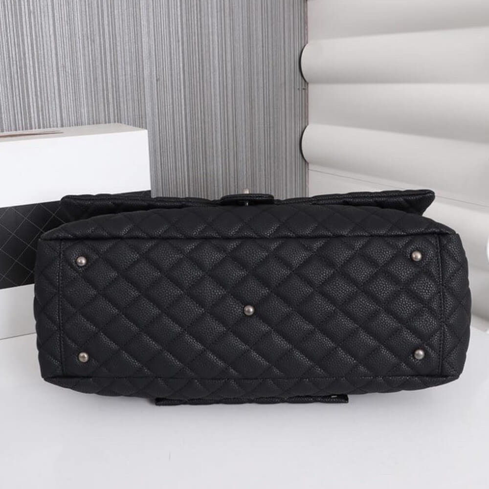 Ch**el travel flap bag black