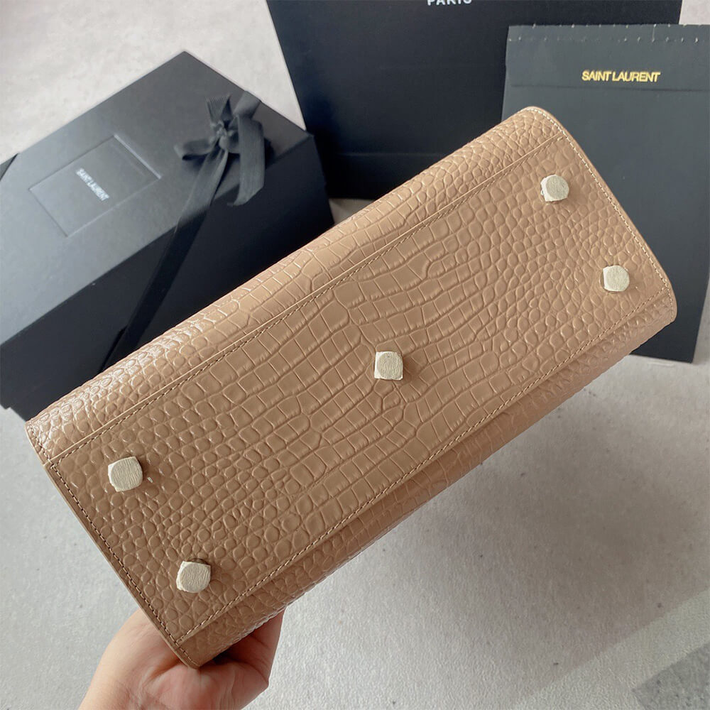 Y51 sac de jour baby in crocodile-embossed