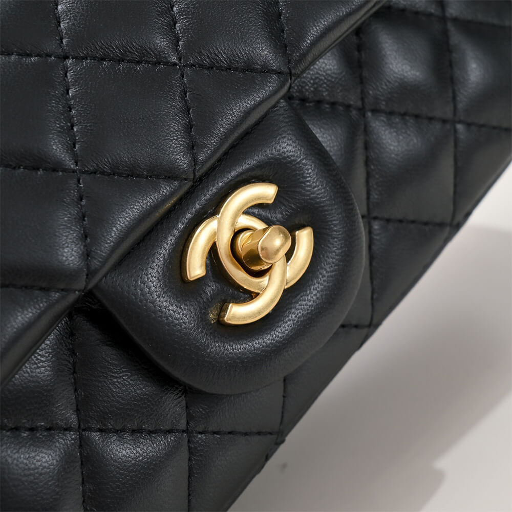 Ch**el mini flap with top handle