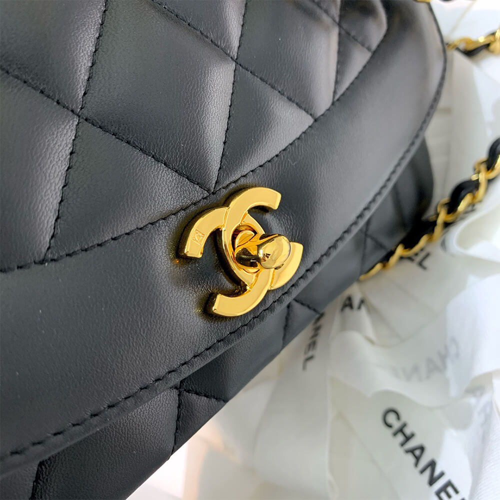 Ch**el vintage small diana flap bag
