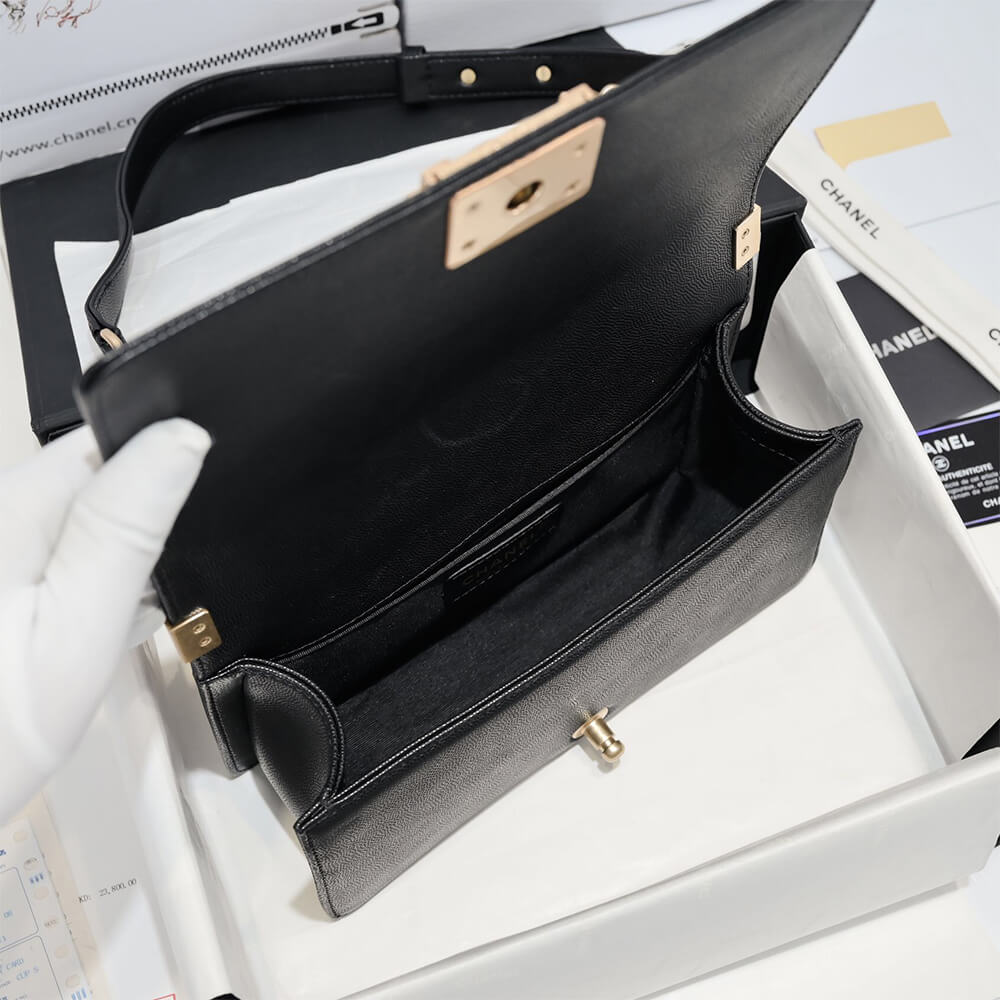chevron caviar boy Ch**el handbag