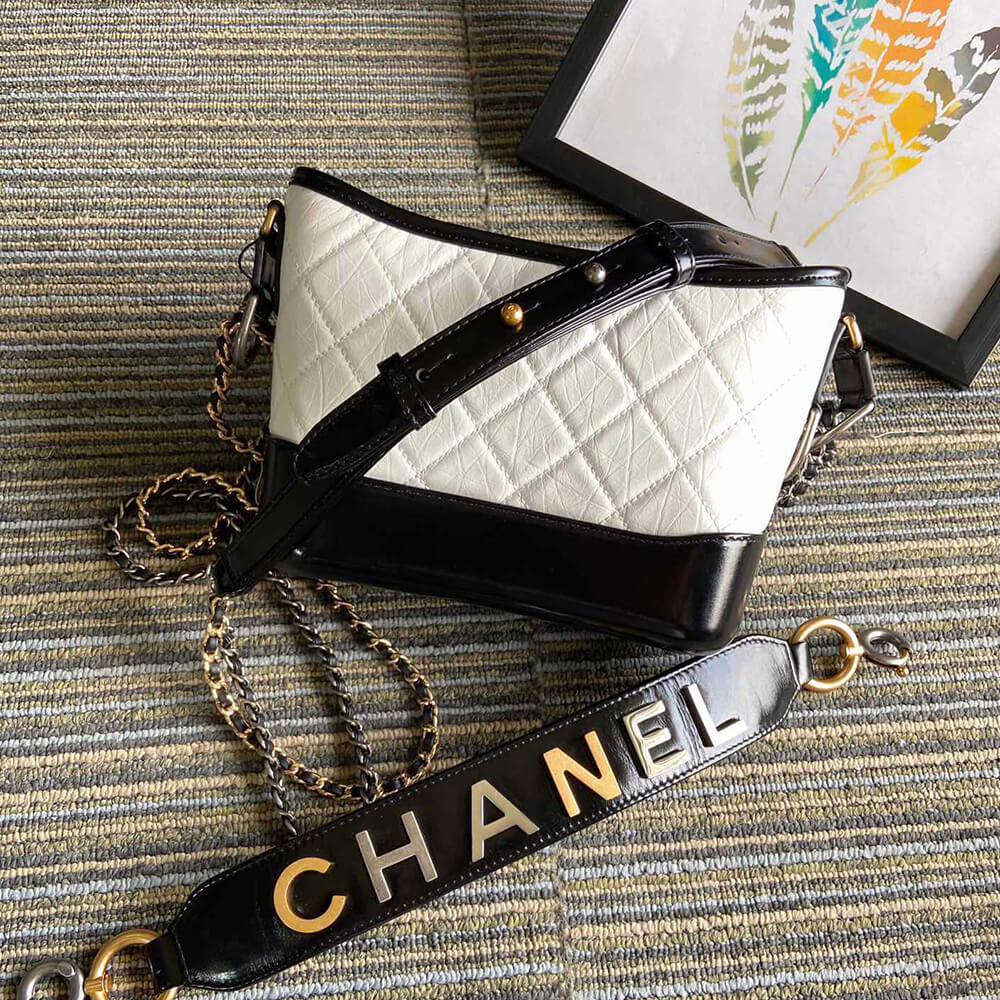 Ch**el calfskin quilted small gabrielle hobo