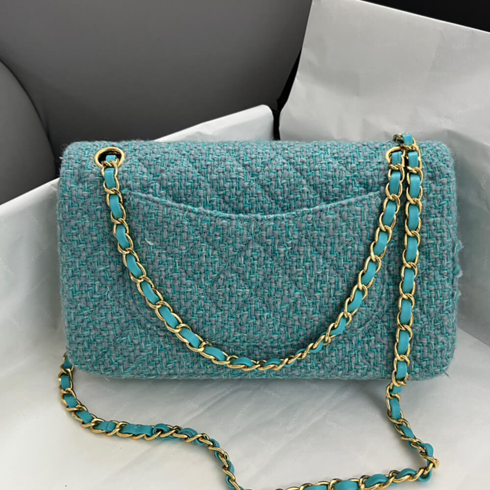 Ch**el tweed medium classic flap bag