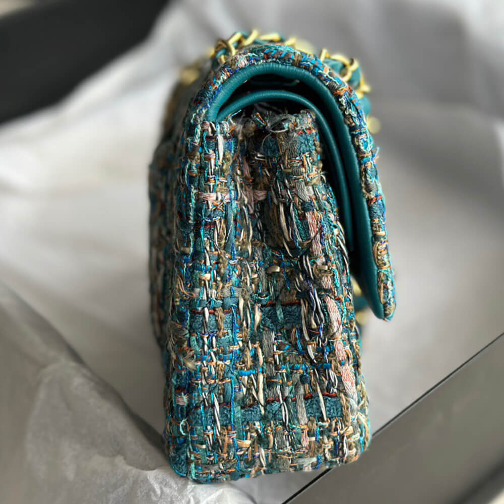 Ch**el tweed medium classic flap bag