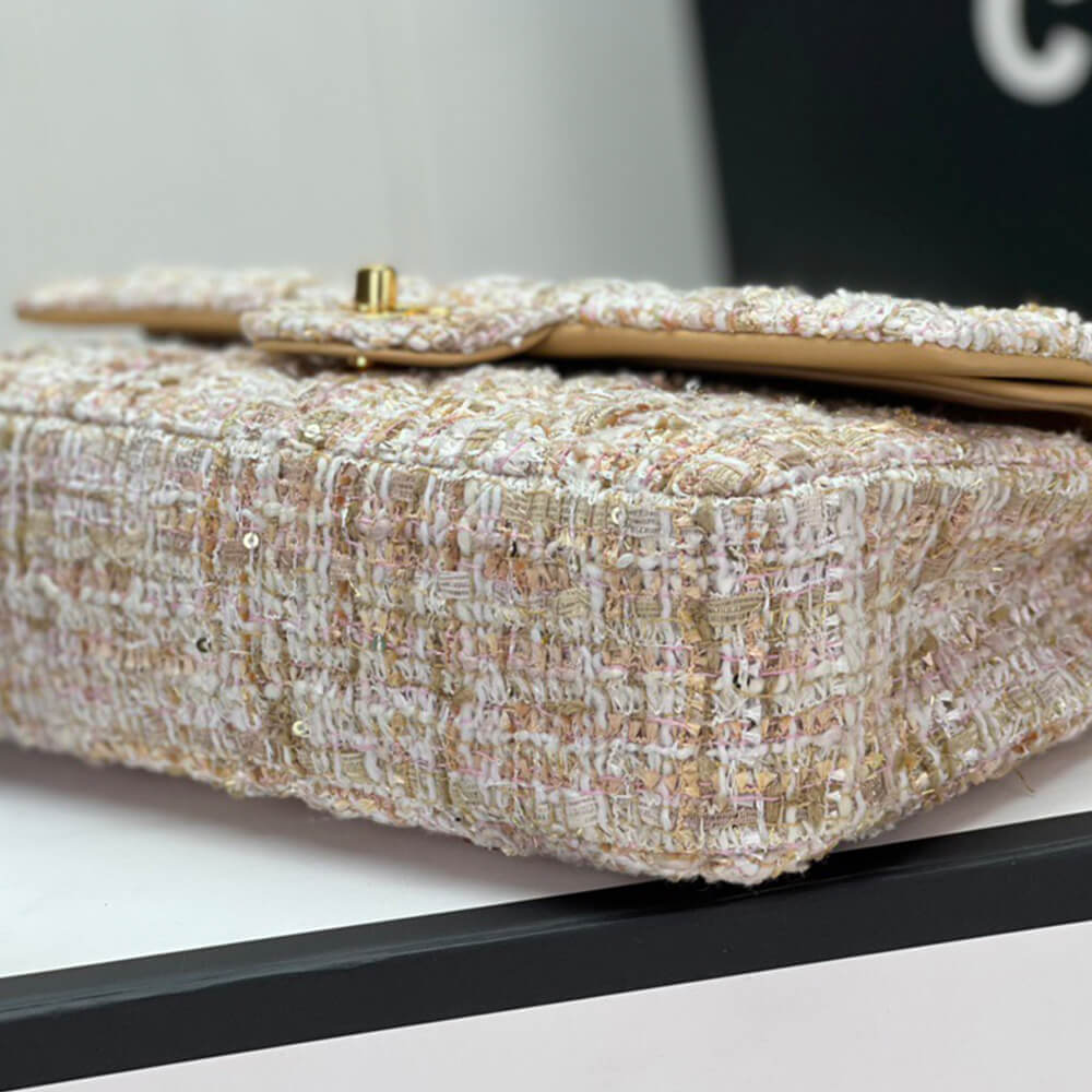 Ch**el tweed medium classic flap bag