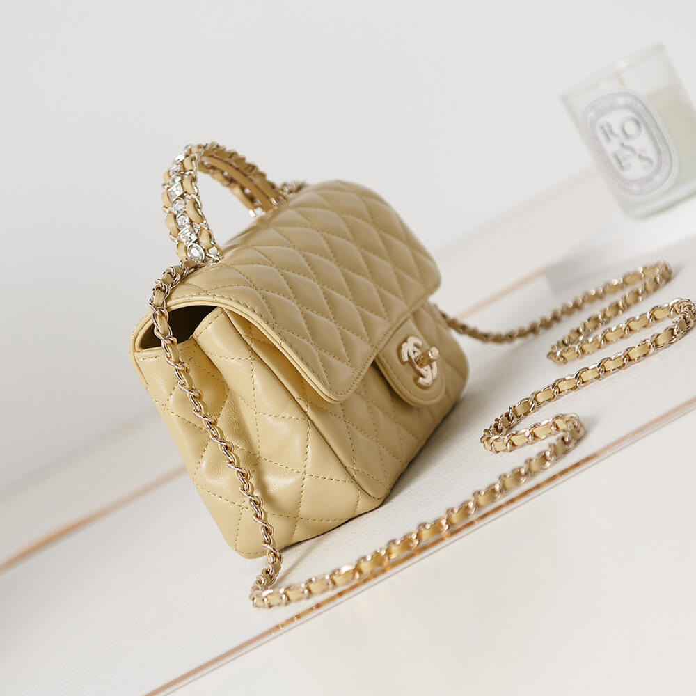 Ch**el mini flap with top handle