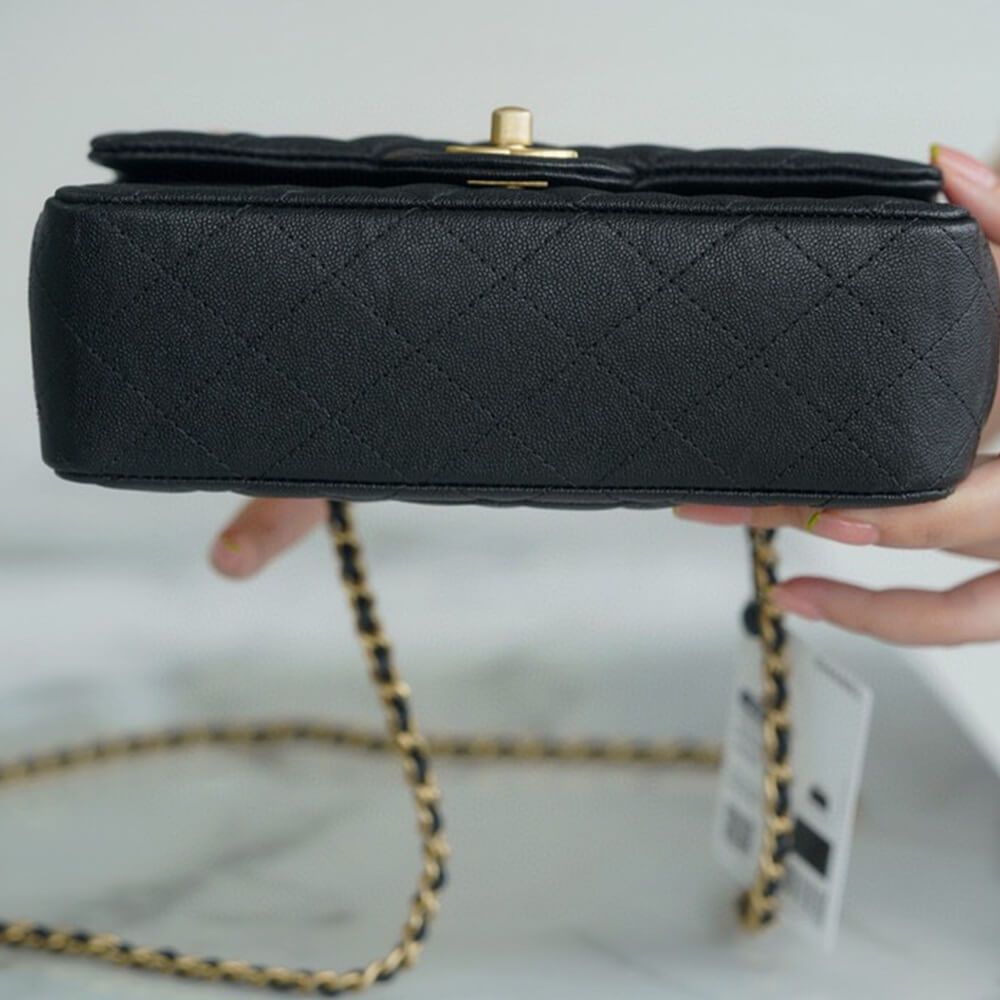 Ch**el mini flap with top handle(high-end grade)