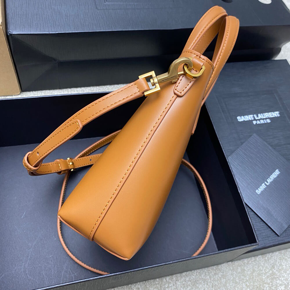 mini toy shopping Sa1nt Lau*nt in box leather