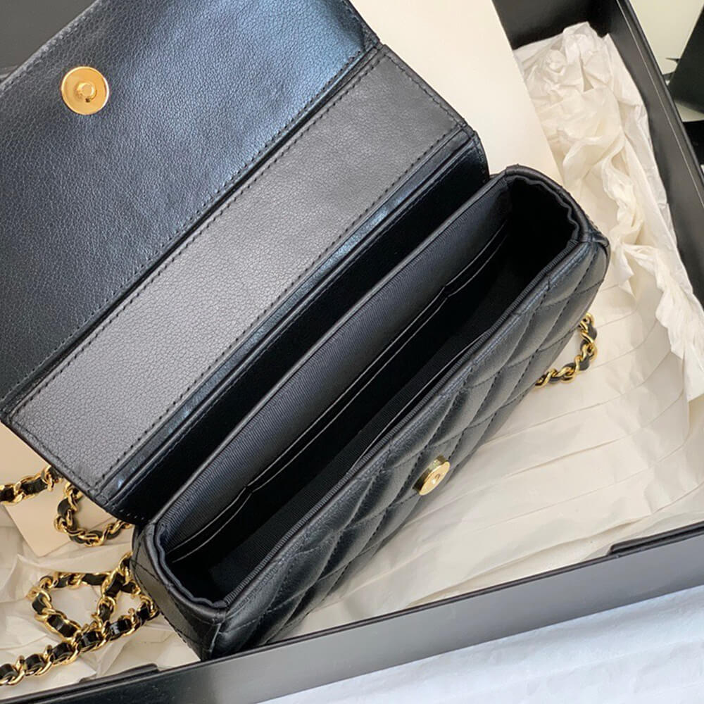 Ch**el mini flap with handle(high-end grade)