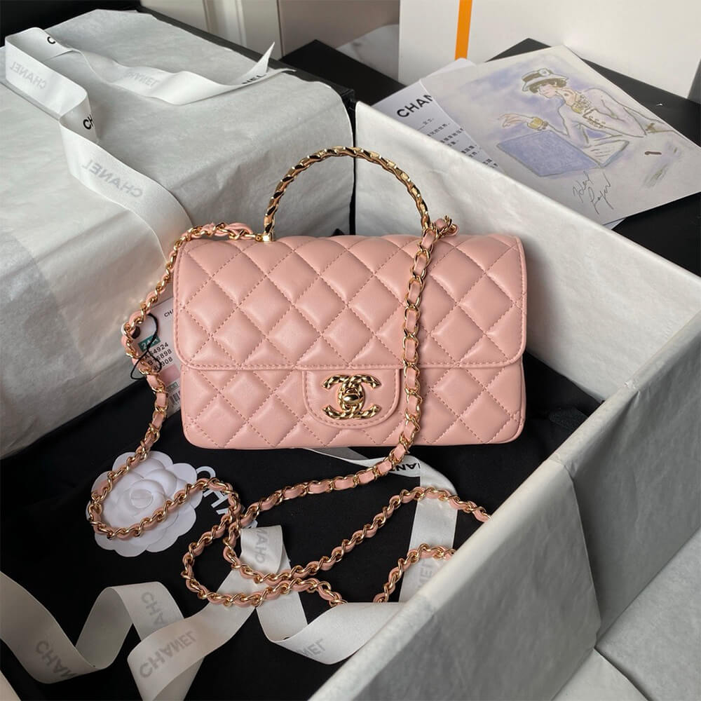 Ch**el mini flap bag with top handle