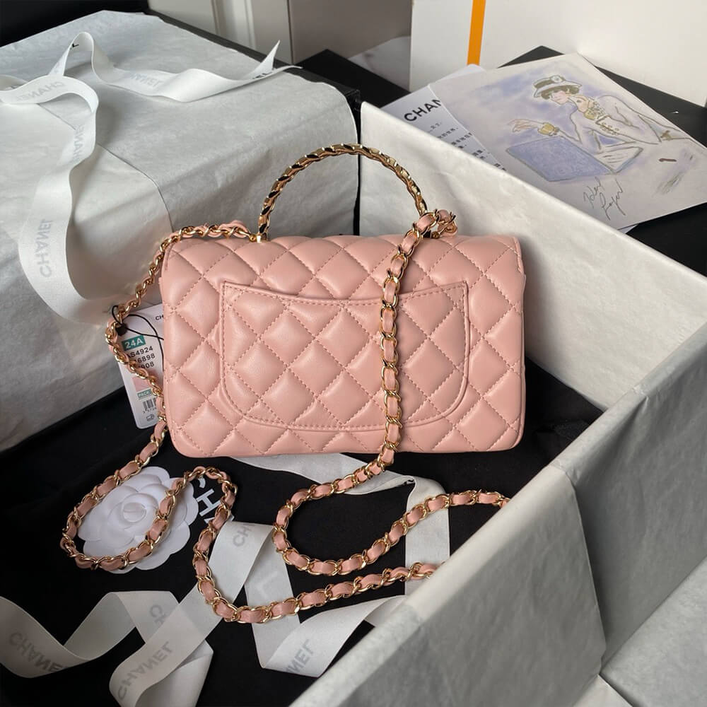 Ch**el mini flap bag with top handle
