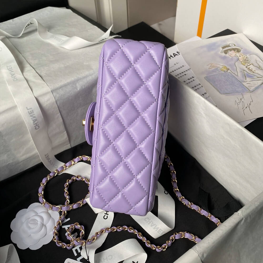 Ch**el mini flap bag with top handle