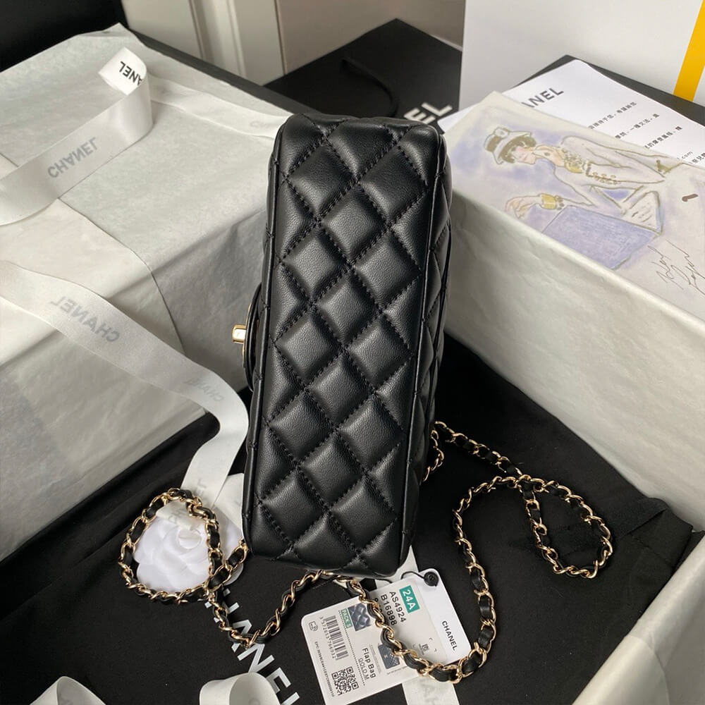 Ch**el mini flap bag with top handle