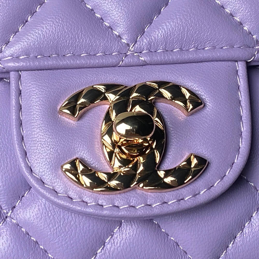 Ch**el mini flap bag with top handle