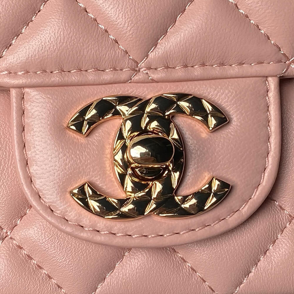 Ch**el mini flap bag with top handle