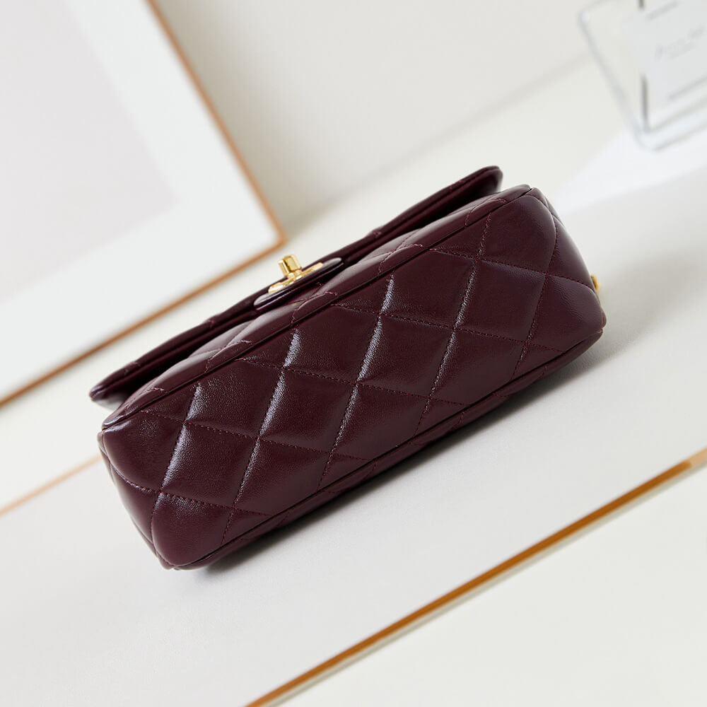 Ch**el flap bag with top handle