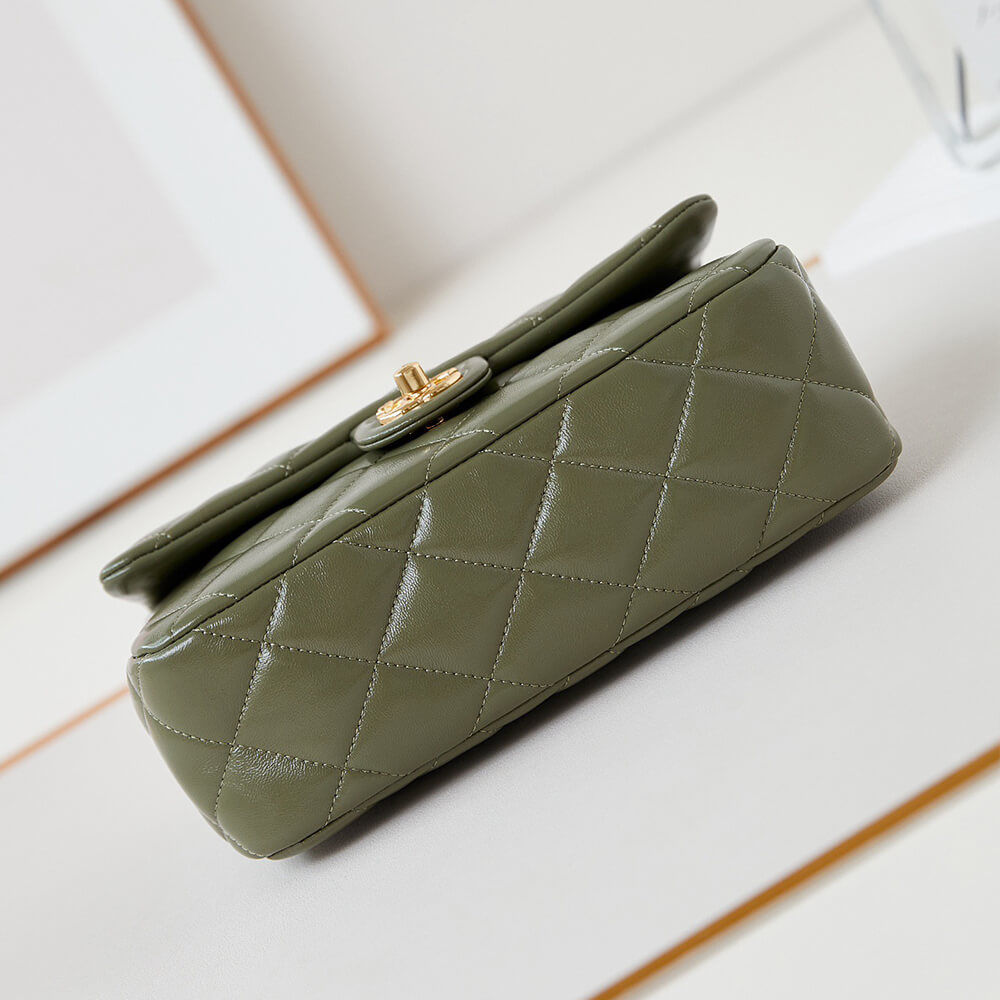 Ch**el flap bag with top handle