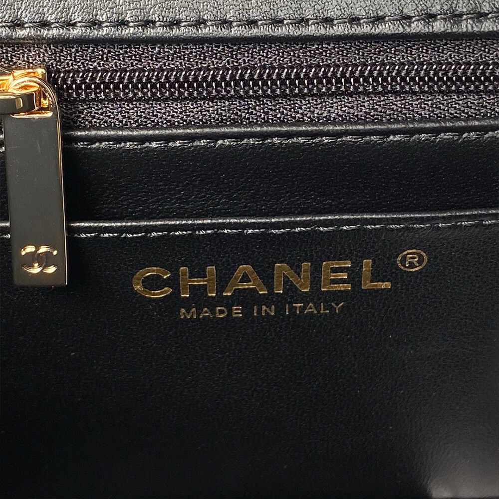 Ch**el mini flap bag with top handle