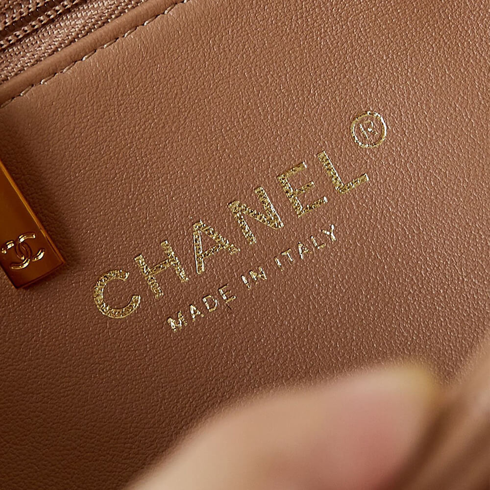 Ch**el flap bag with top handle