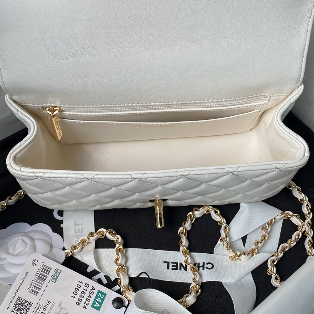Ch**el mini flap bag with top handle