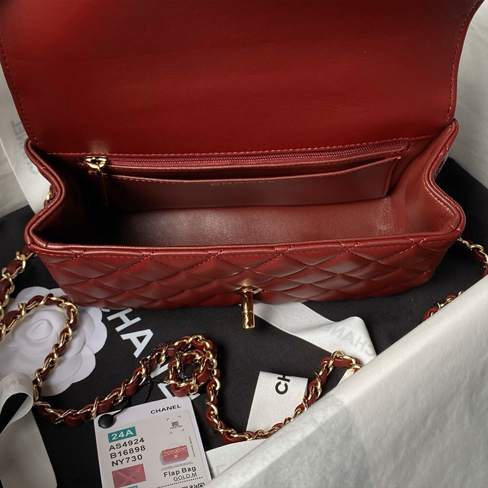 Ch**el mini flap bag with top handle