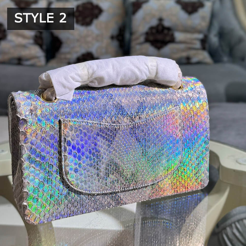 Ch**el classic flap medium in python(high-end grade)