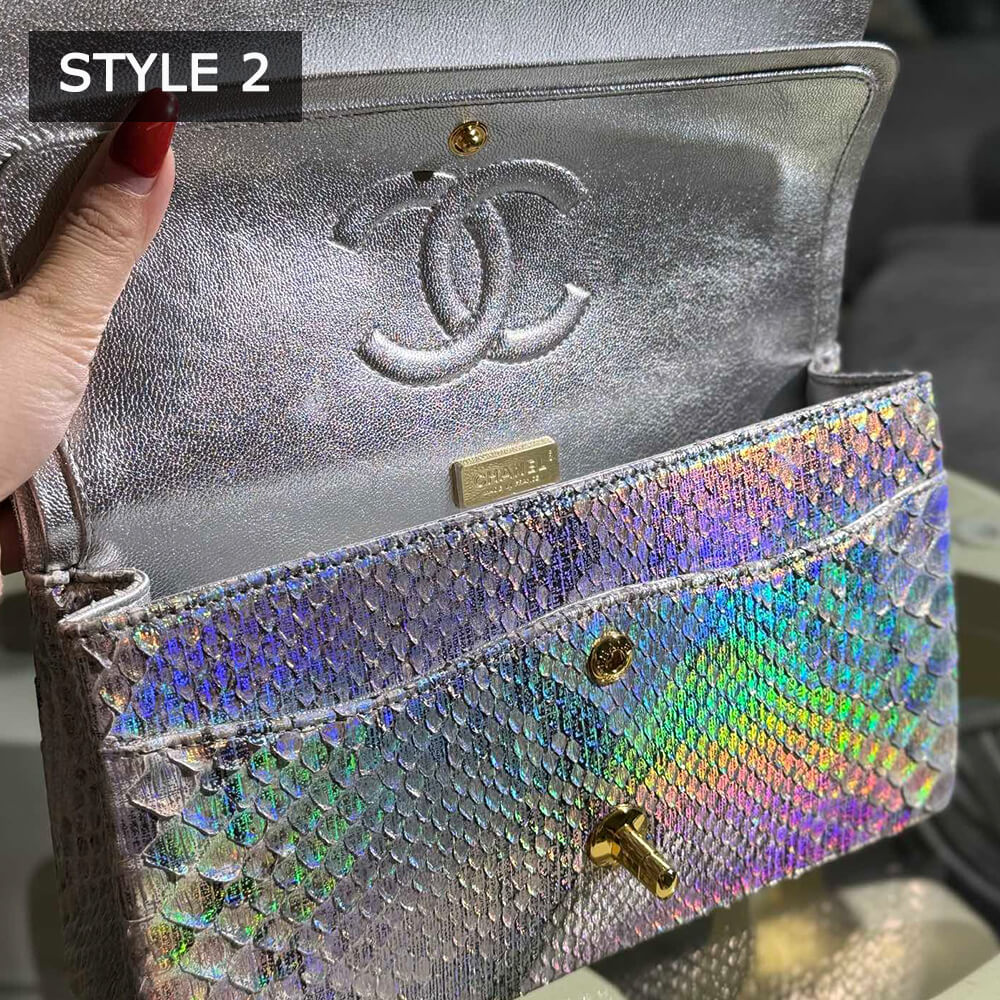 Ch**el classic flap medium in python(high-end grade)