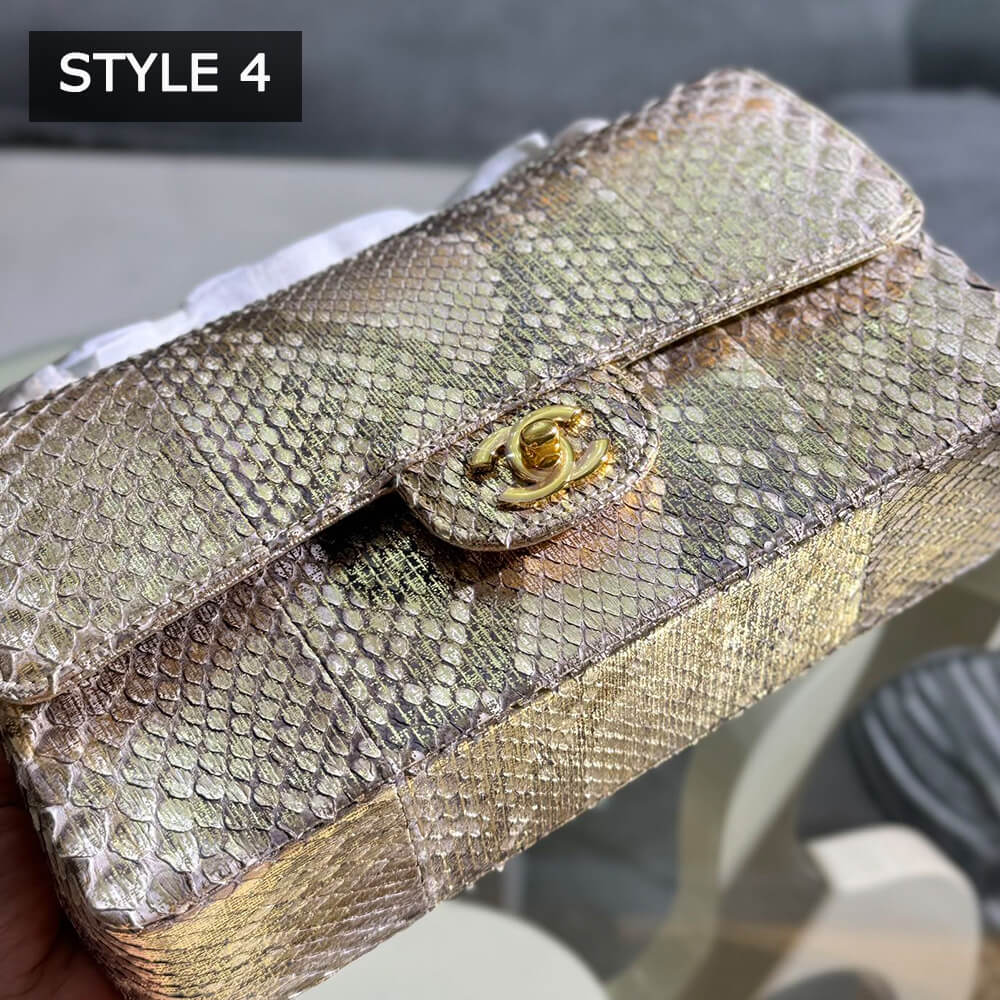 Ch**el classic flap medium in python(high-end grade)
