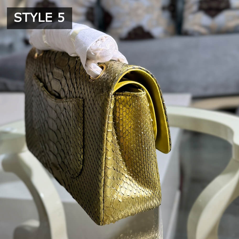 Ch**el classic flap medium in python(high-end grade)