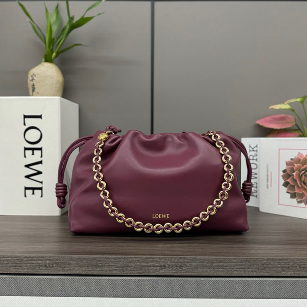 L0ew* medium flamenco purse in mellow nappa lambskin