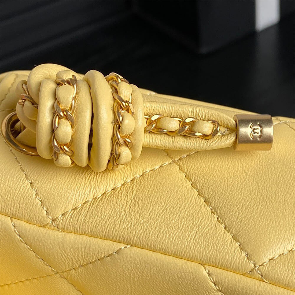Ch**el flap bag with top handle(high-end grade)