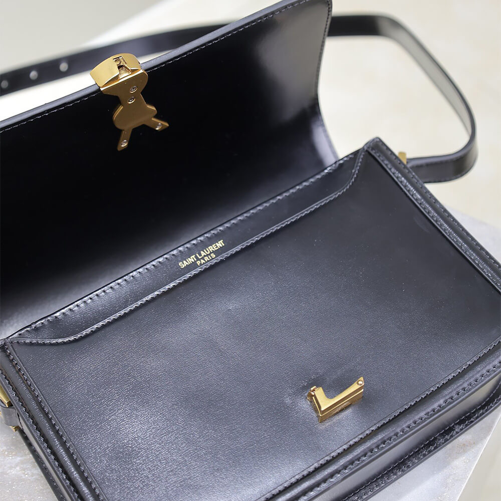 y51 solferino medium satchel in box Sa1nt Lau*nt(high-end grade)