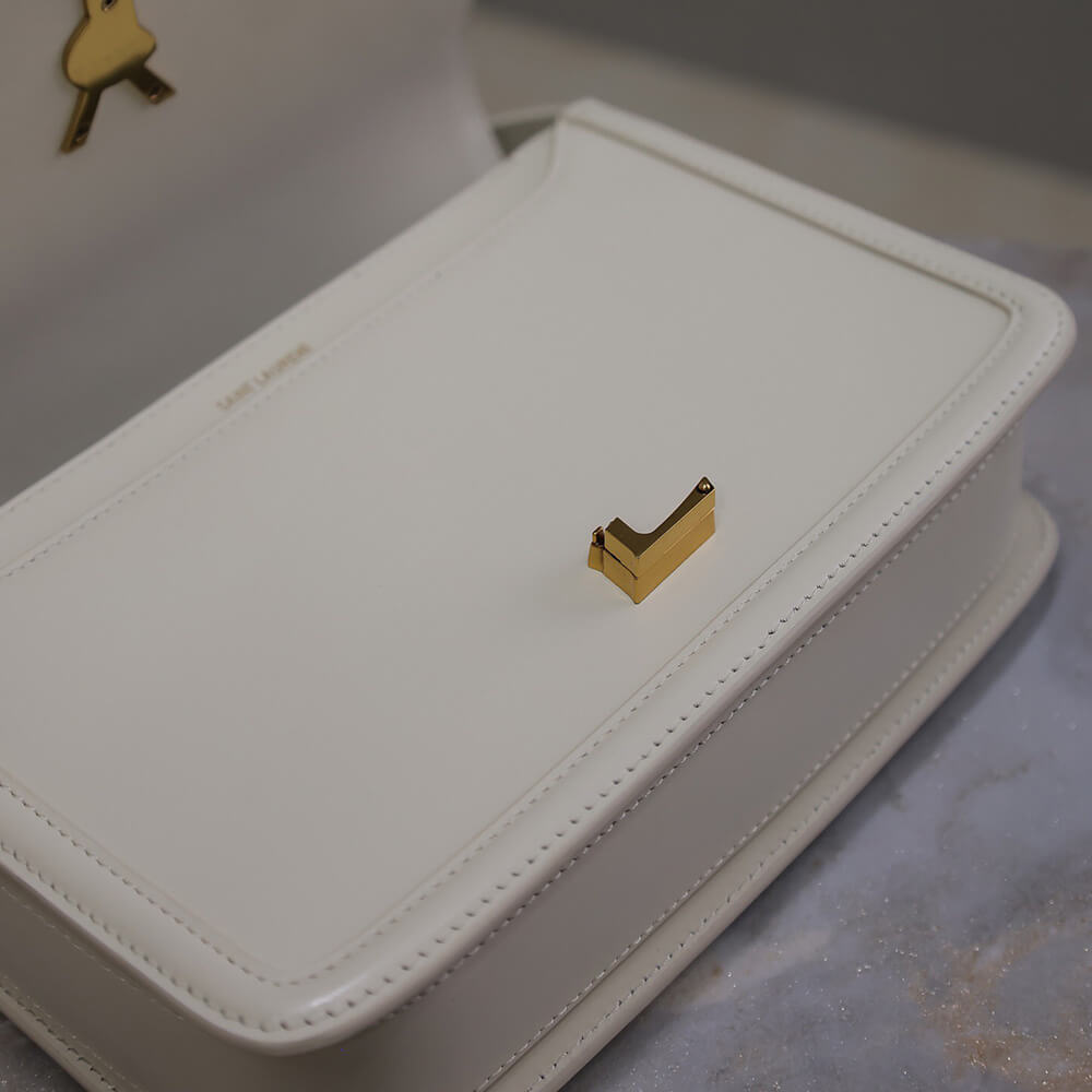 y51 solferino medium satchel in box Sa1nt Lau*nt(high-end grade)