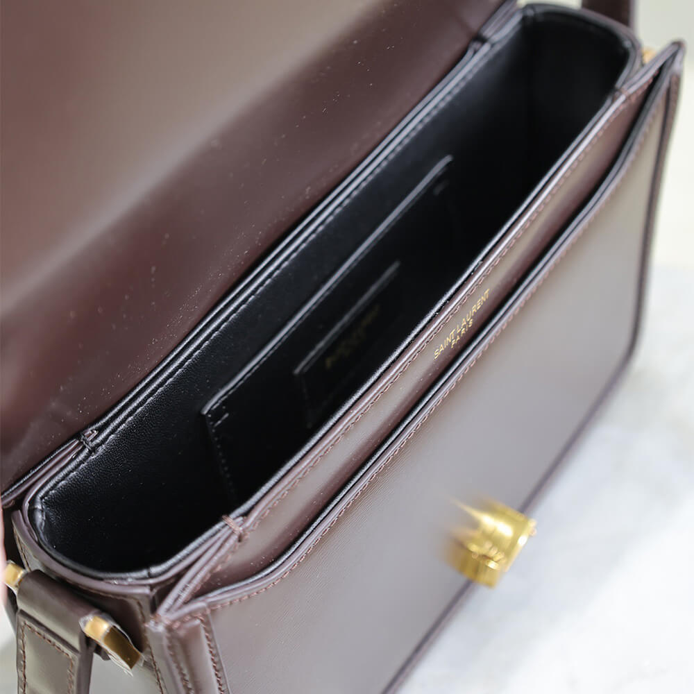 y51 solferino medium satchel in box Sa1nt Lau*nt(high-end grade)