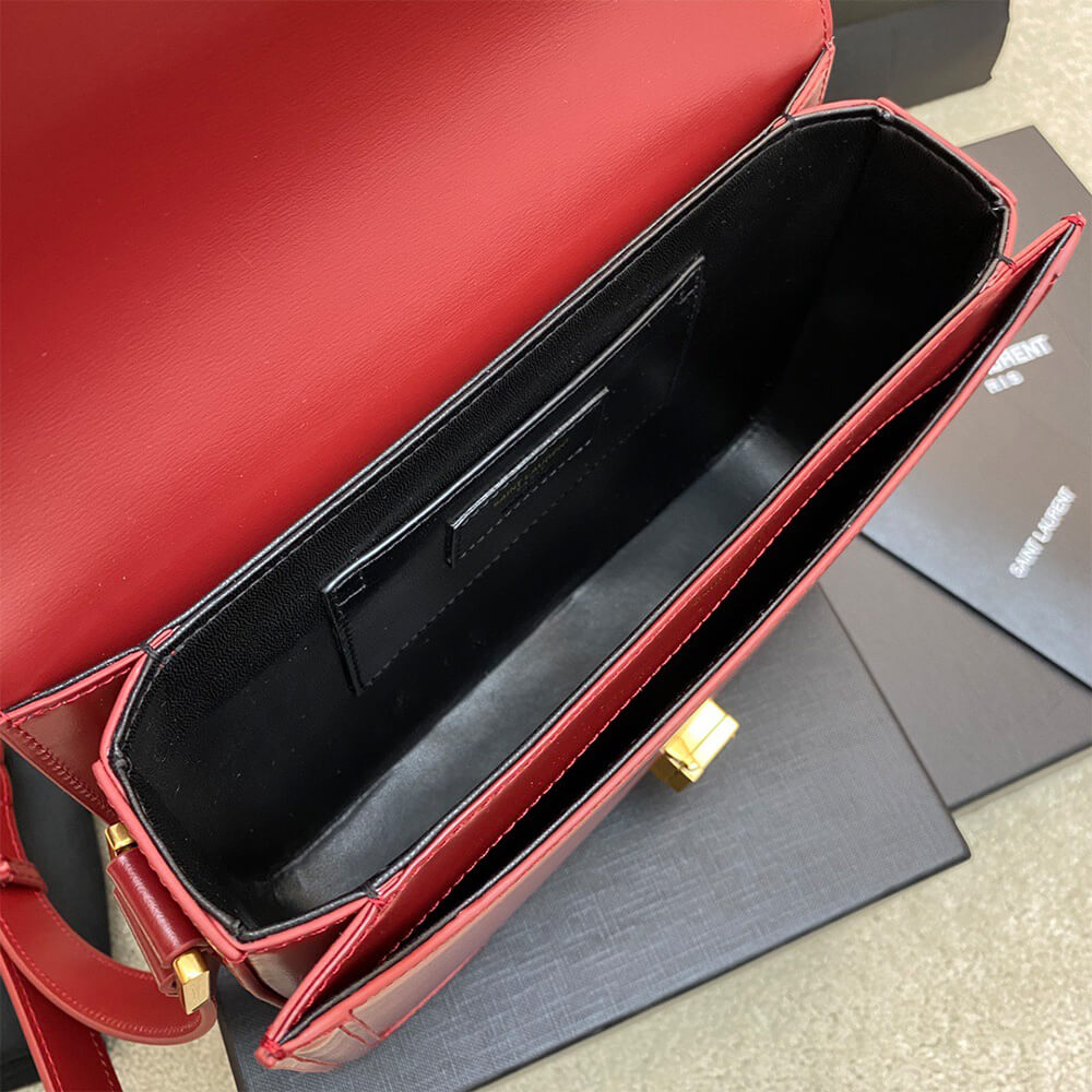 y51 solferino medium satchel in box Sa1nt Lau*nt(high-end grade)