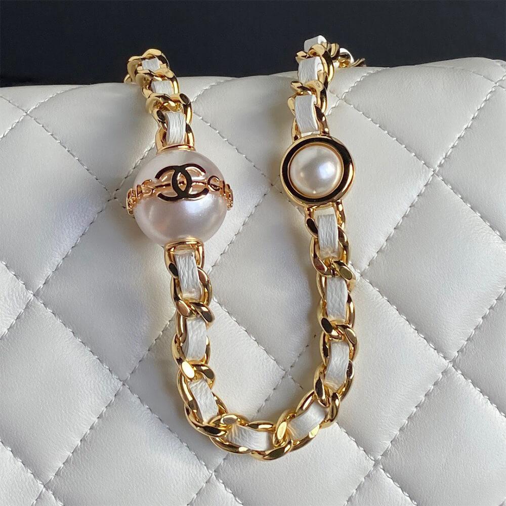 Ch**el flap phone holder with chain(high-end grade)