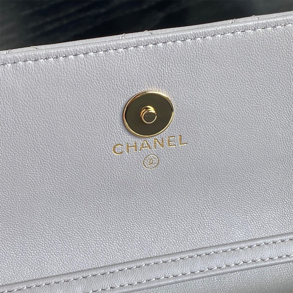 Ch**el flap phone holder with chain(high-end grade)