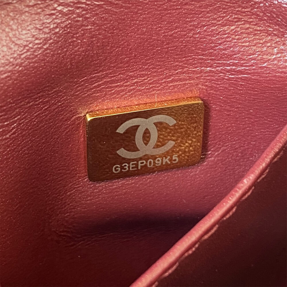 Ch**el large flap bag with top handle(high-end grade)