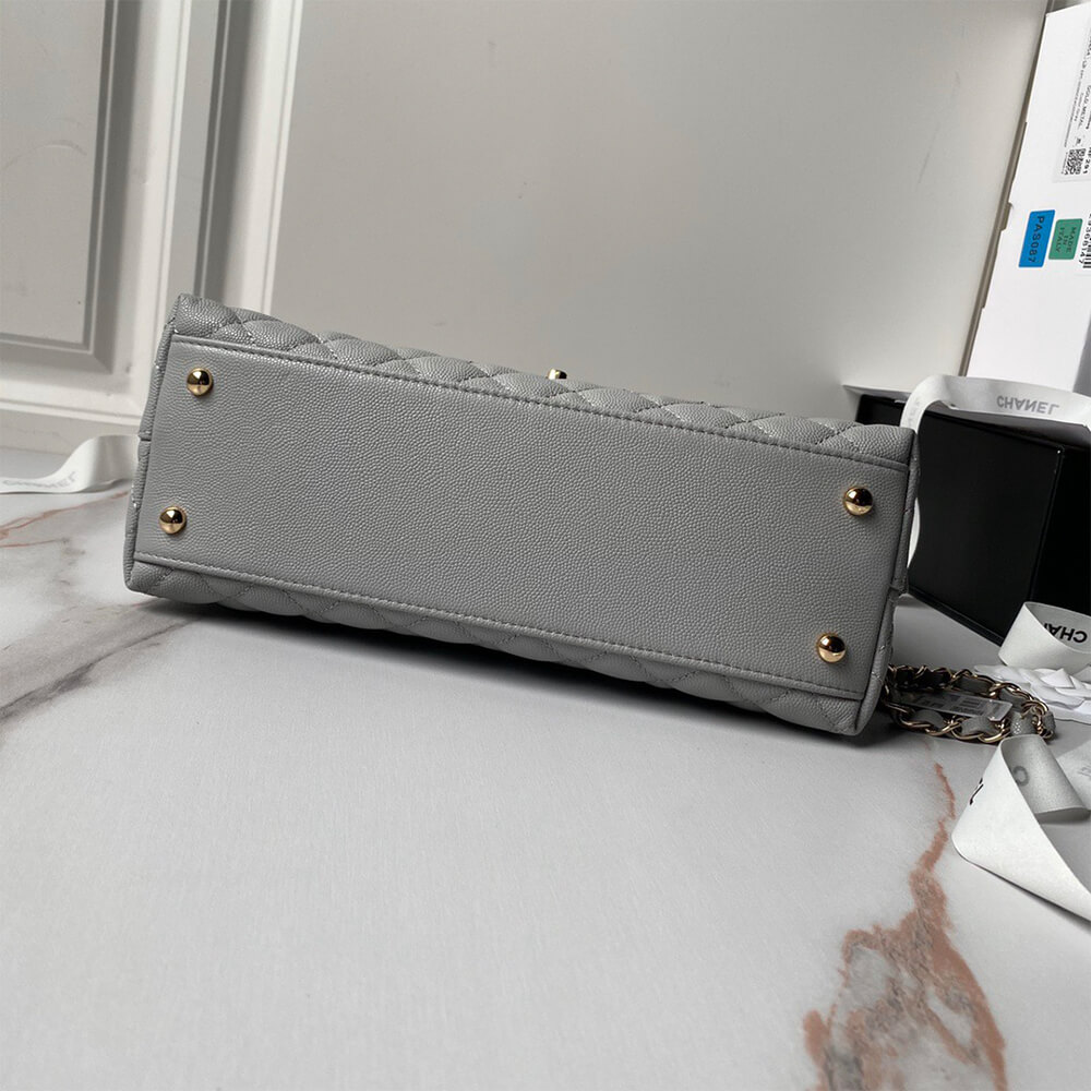 Ch**el large flap bag with top handle(high-end grade)