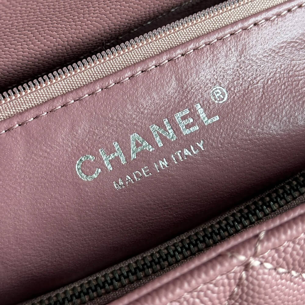 Ch**el large flap bag with top handle(high-end grade)