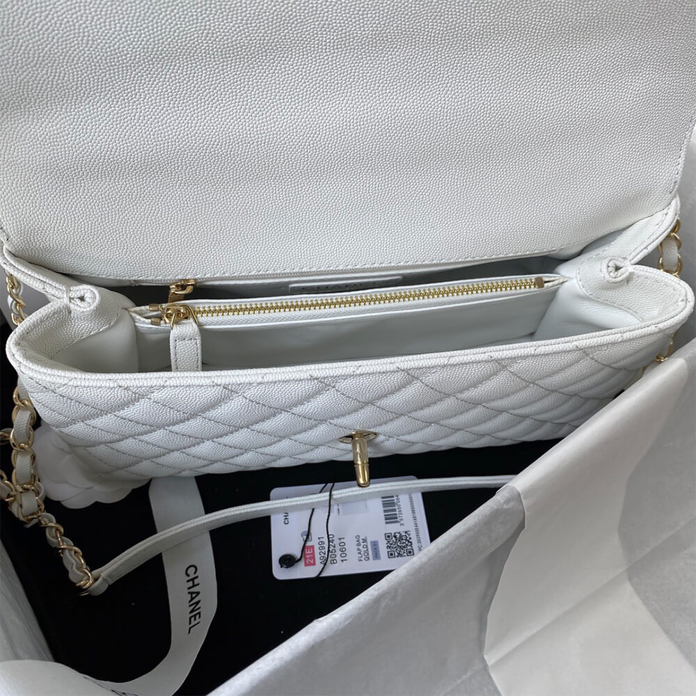 Ch**el large flap bag with top handle(high-end grade)