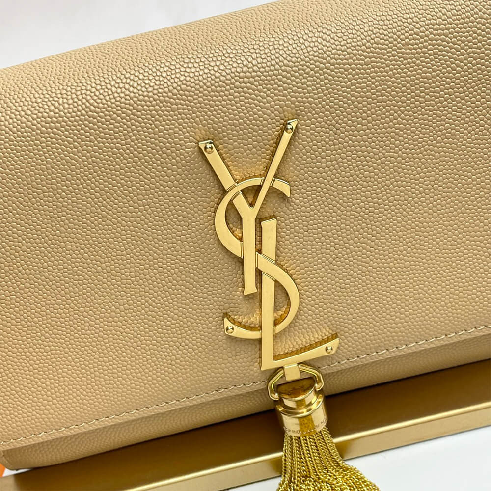 Y51 kate small tassel in grained leather(high-end grade)