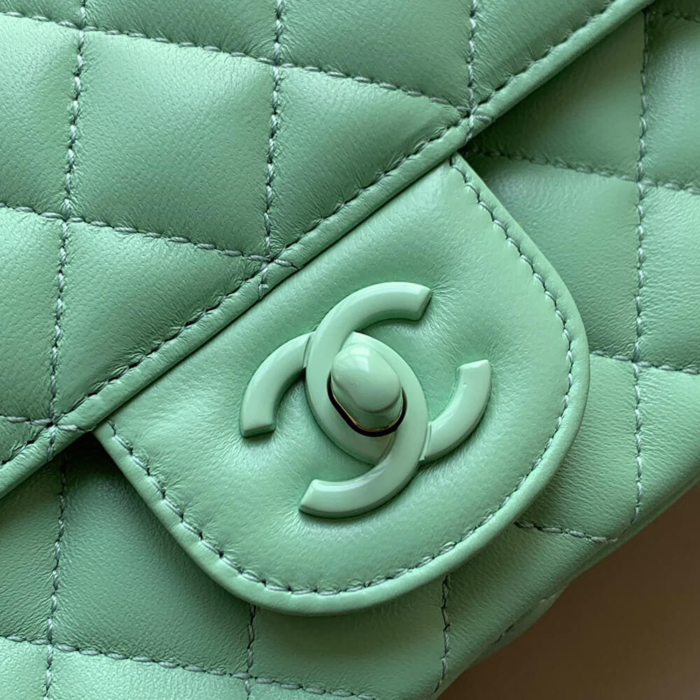 Ch**el mini flap bag with top handle(high-end grade)