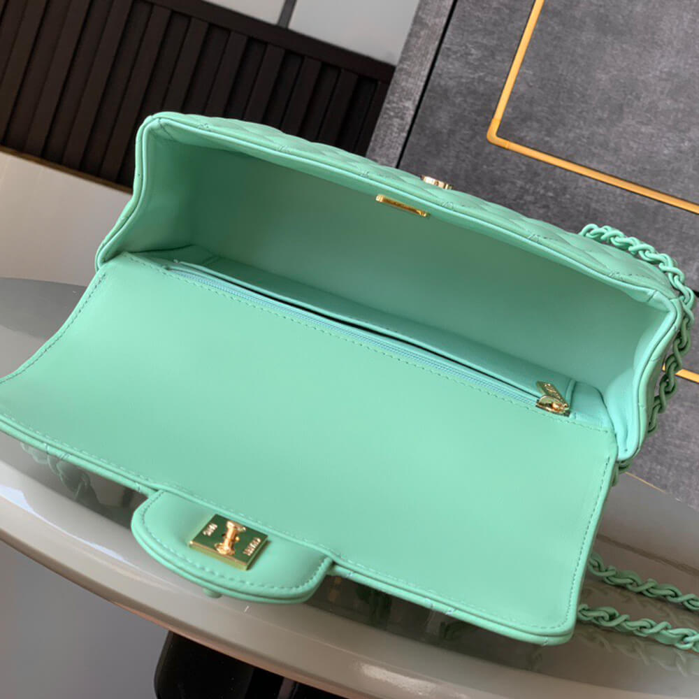 Ch**el mini flap bag with top handle(high-end grade)
